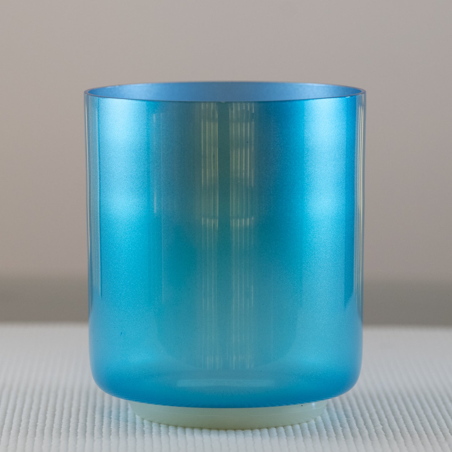 6.25" E+20 Blue Fluorite Color Crystal Singing Bowl, Sacred Singing Bowls