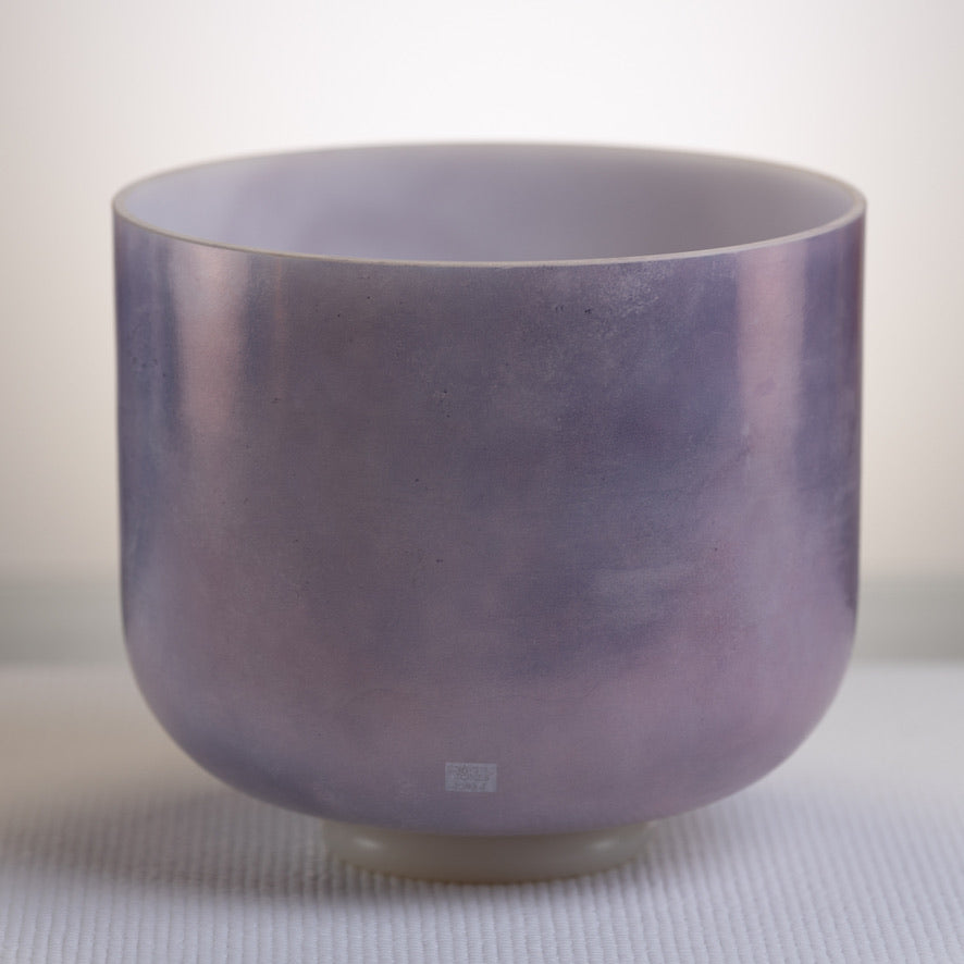 10" C-50 Lavender Sunset Gold Crystal Singing Bowl