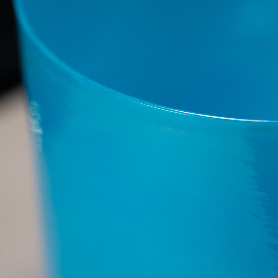 Blue crystal singing bowl
