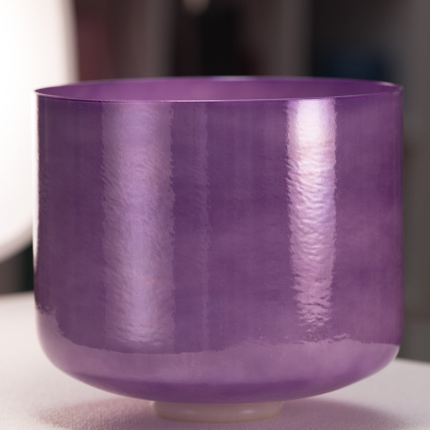 Purple crystal sound bowl