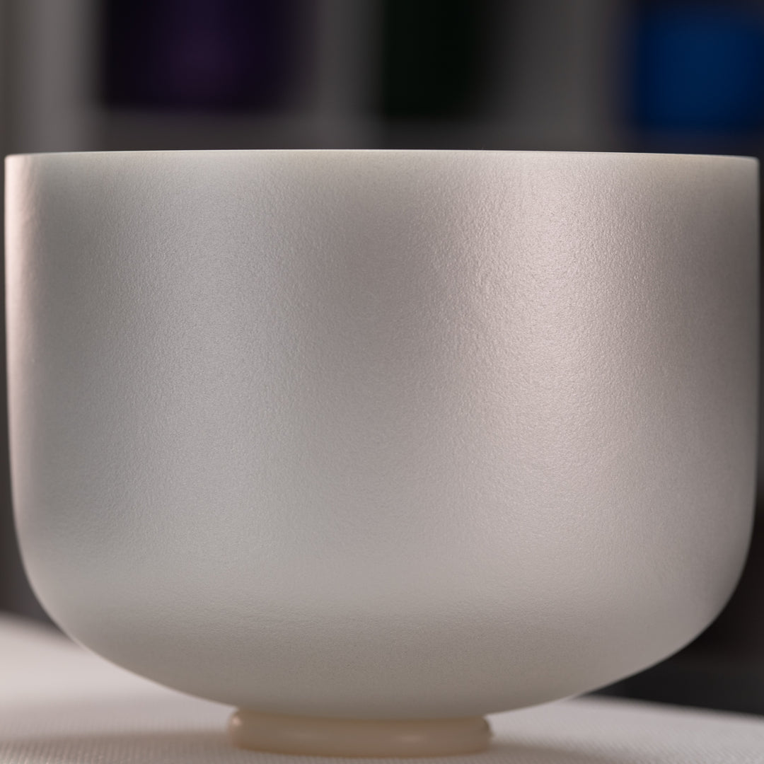 Frosted crystal singing bowl