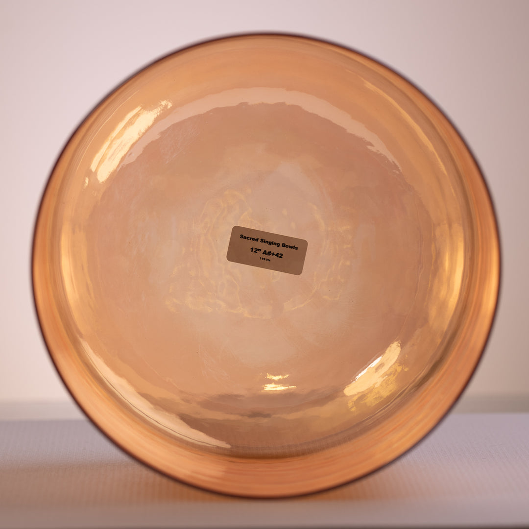 12" A# note singing bowl for sound baths