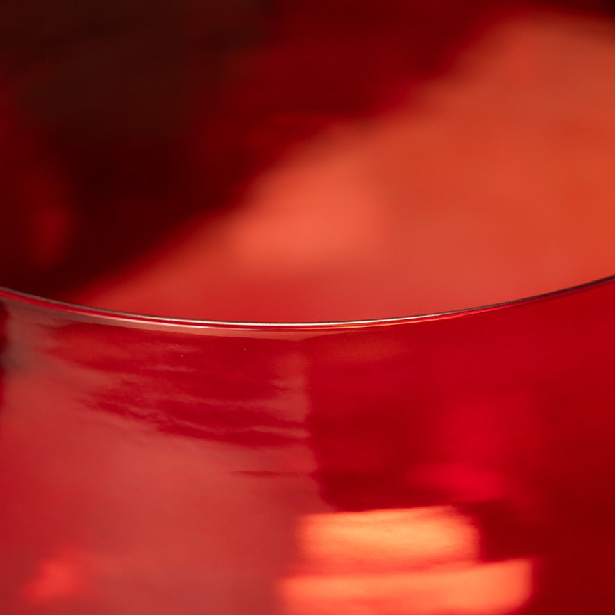 Sacred Fire singing bowl close up