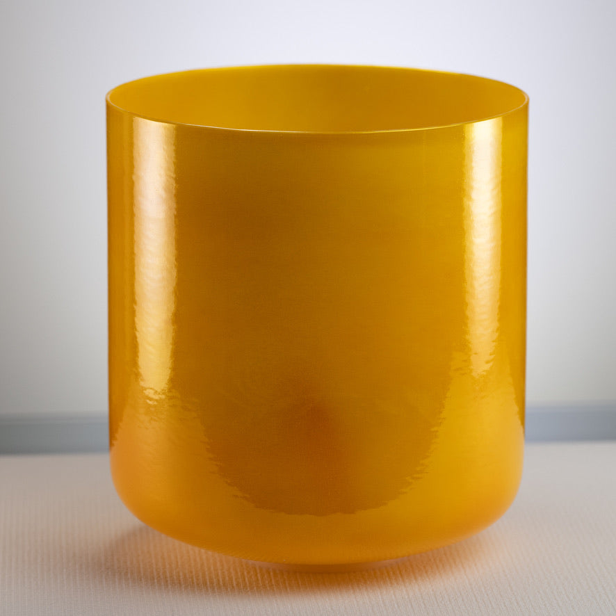 12" yellow crystal singing bowl