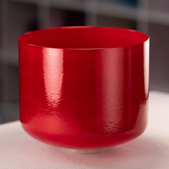 12" C-40 Crimson Dawn Crystal Singing Bowl from Bowls of Sound
