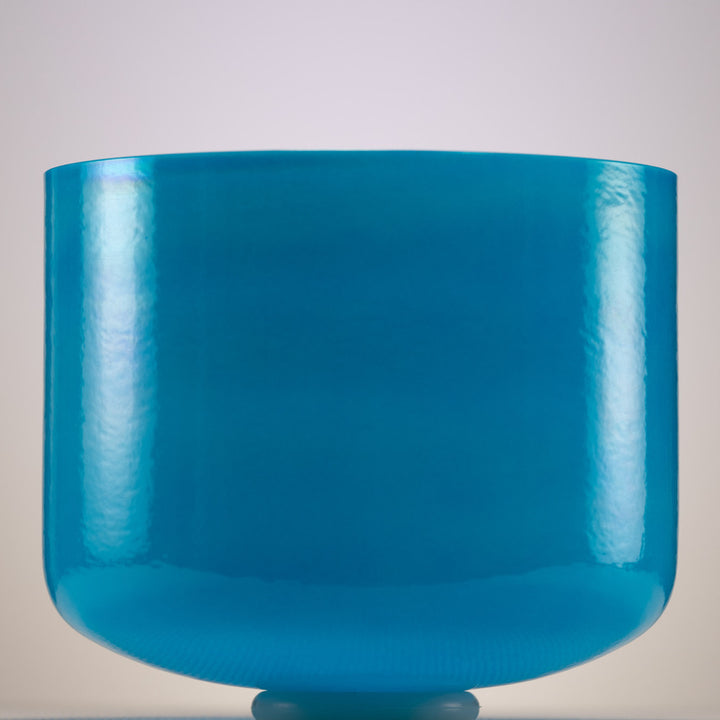 Blue crystal singing bowl