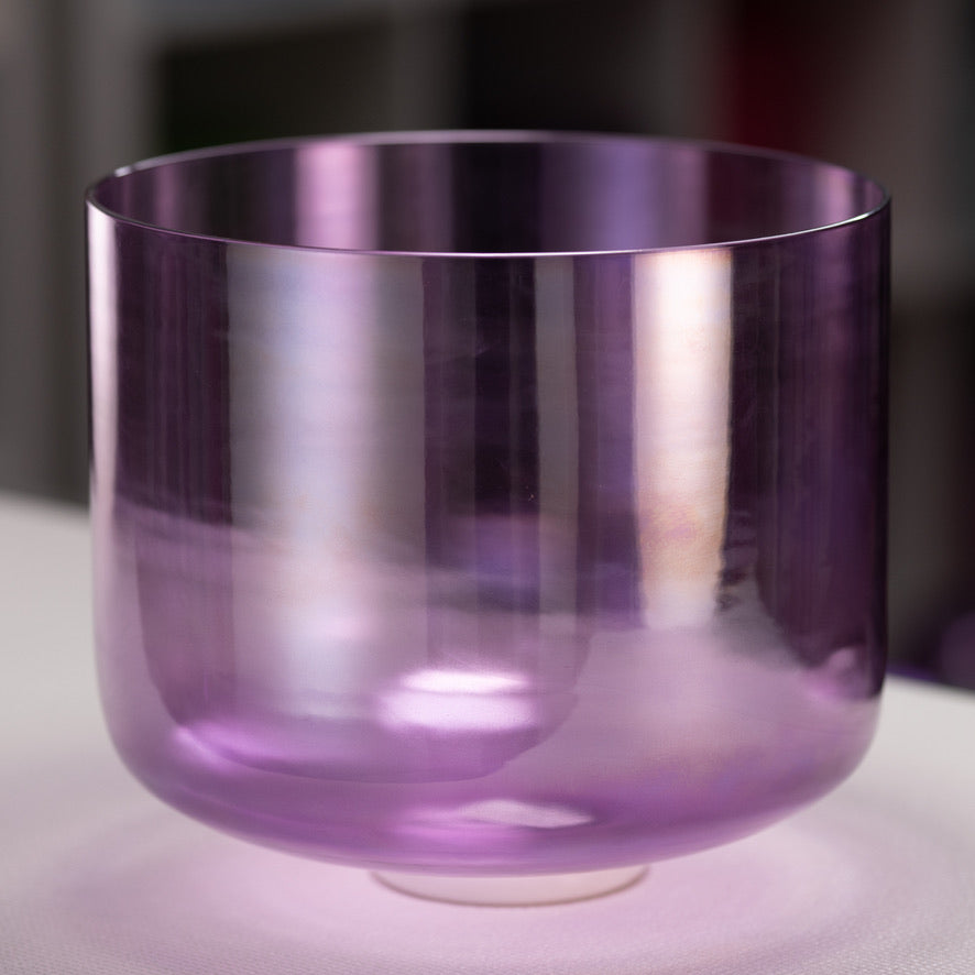 12" C#-9 Lavender Lotus Crystal Singing Bowl, Perfect Pitch from Bowls of Sound