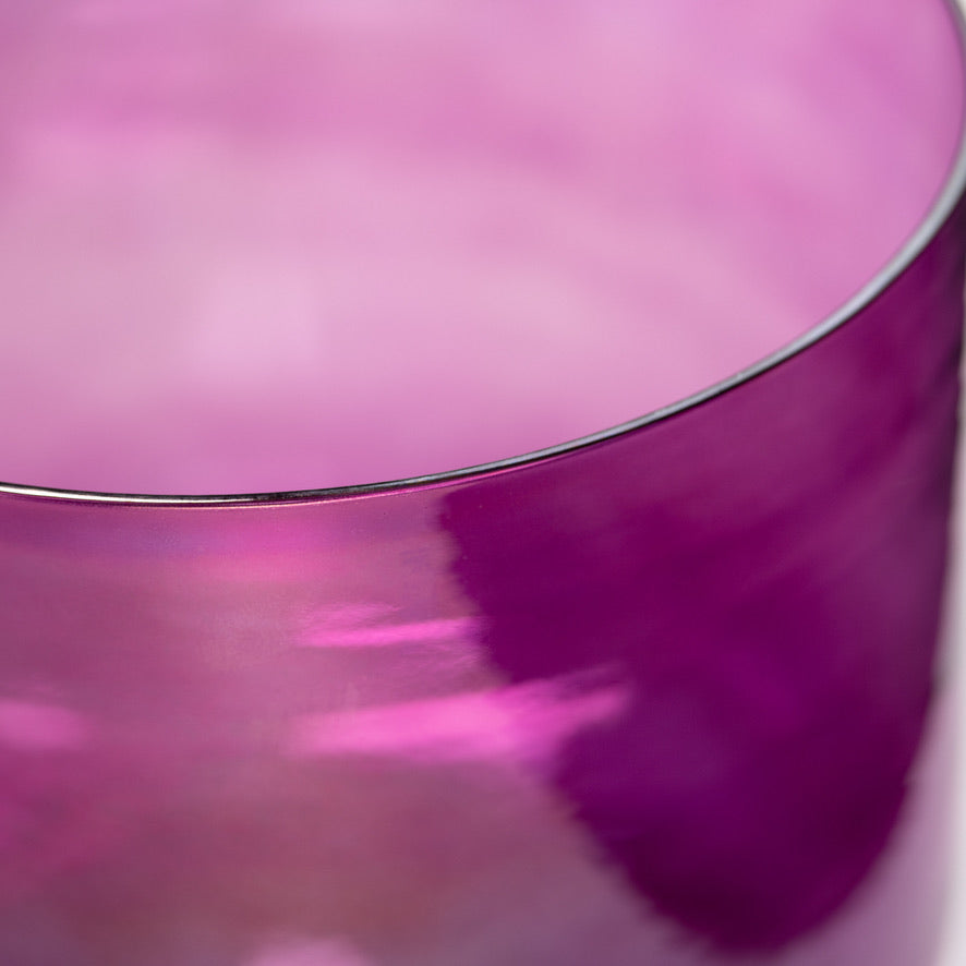 Healing Violet Flame singing bowl close up