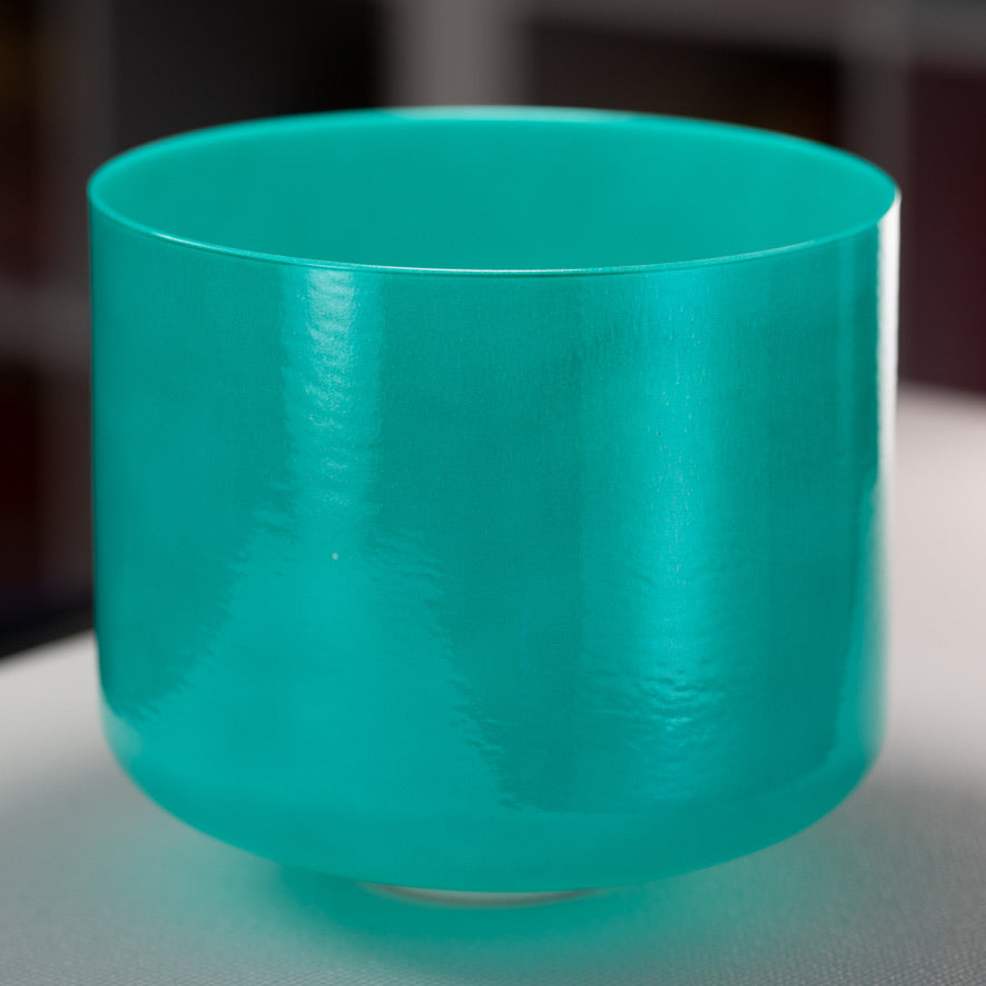 12" C+18 Turquoise Tide Crystal Singing Bowl from Bowls of Sound