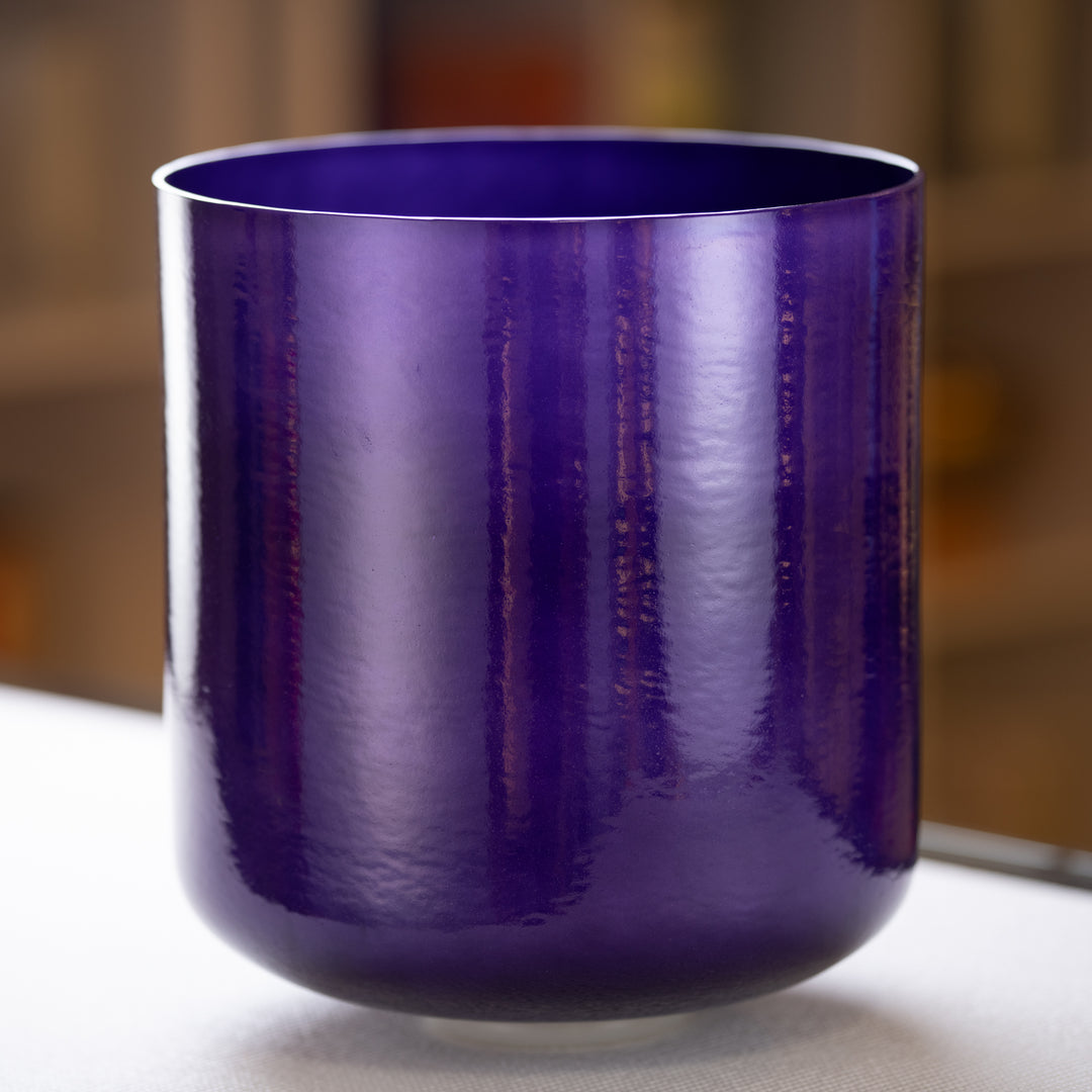 12" C+32 Iris Illumination Crystal Singing Bowl, Tall from Bowls of Sound