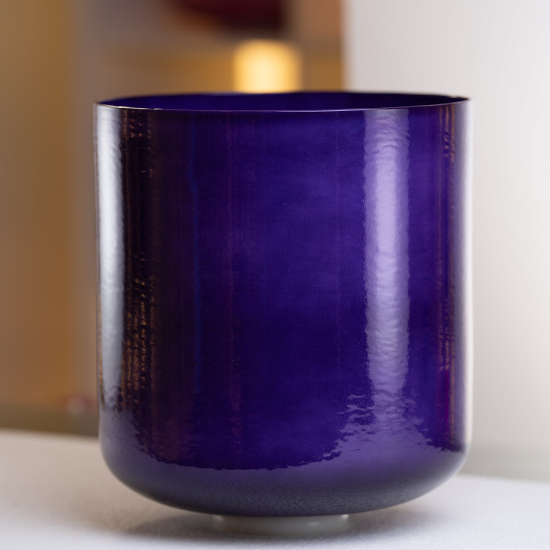 Purple root chakra sound bowl