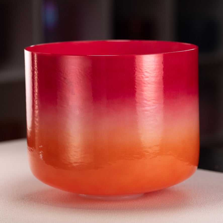 12" C#+35 Harmonic Sunrise Crystal Singing Bowl from Bowls of Sound