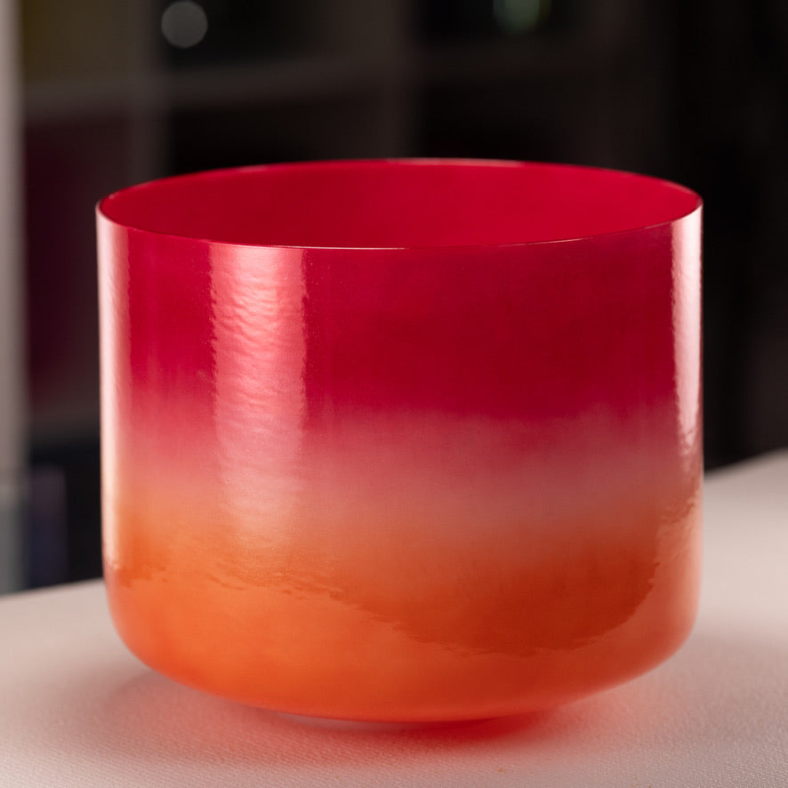 Root chakra crystal singing bowl