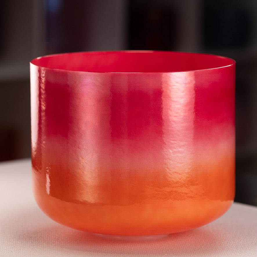 12" C+40 Harmonic Sunrise Crystal Singing Bowl from Bowls of Sound
