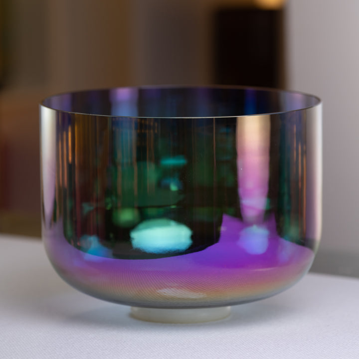 12" D#-45 Aurora Sky Crystal Singing Bowl from Bowls of Sound