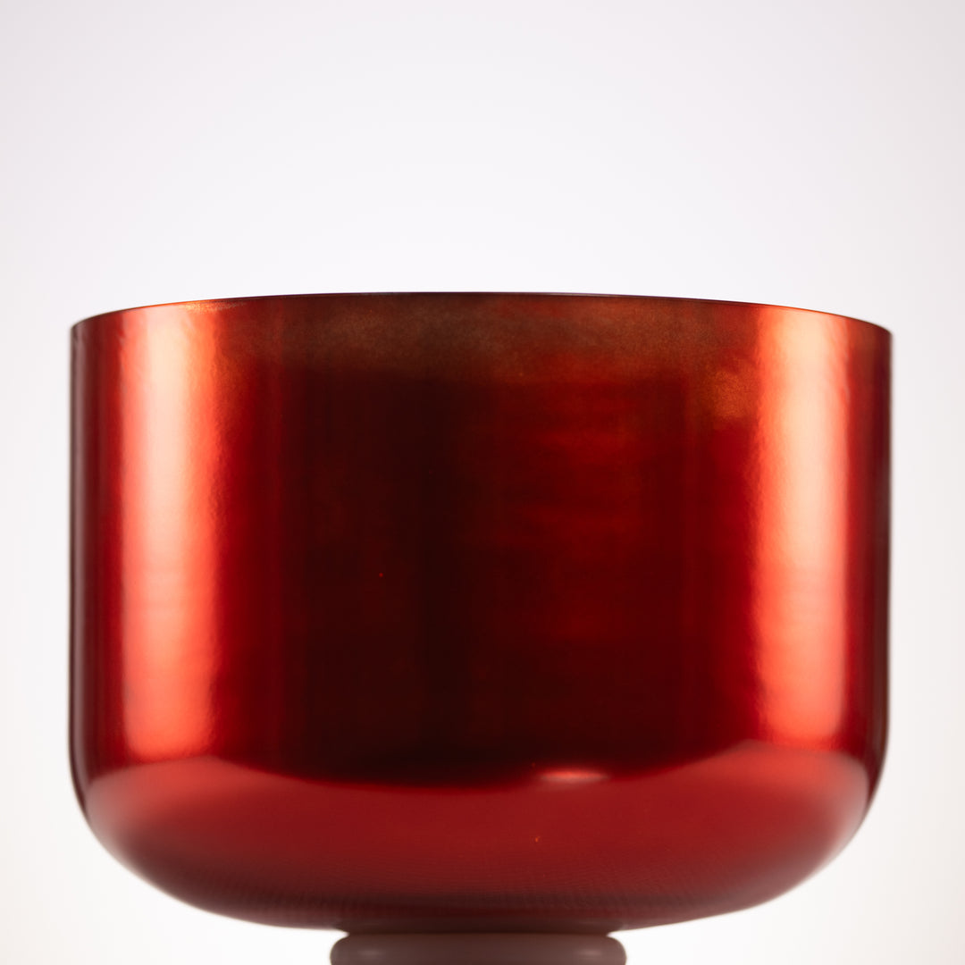 12" D#+11 Copper Connection Crystal Singing Bowl, 24k Gold inside from Sacred Singing Bowls™