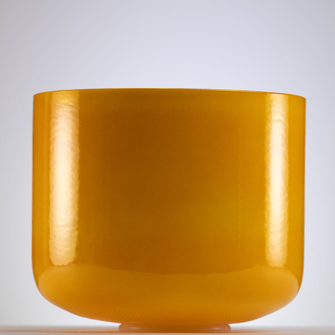 Yellow sacral chakra singing bowl