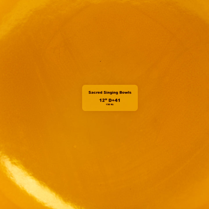 Sacred Singing Bowls™ product label with specifications