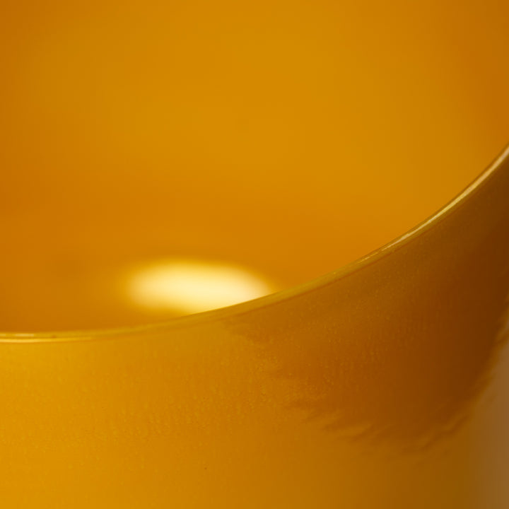 Honeycomb singing bowl close up
