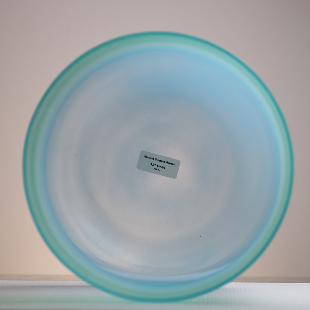 Large crystal singing bowl for meditation
