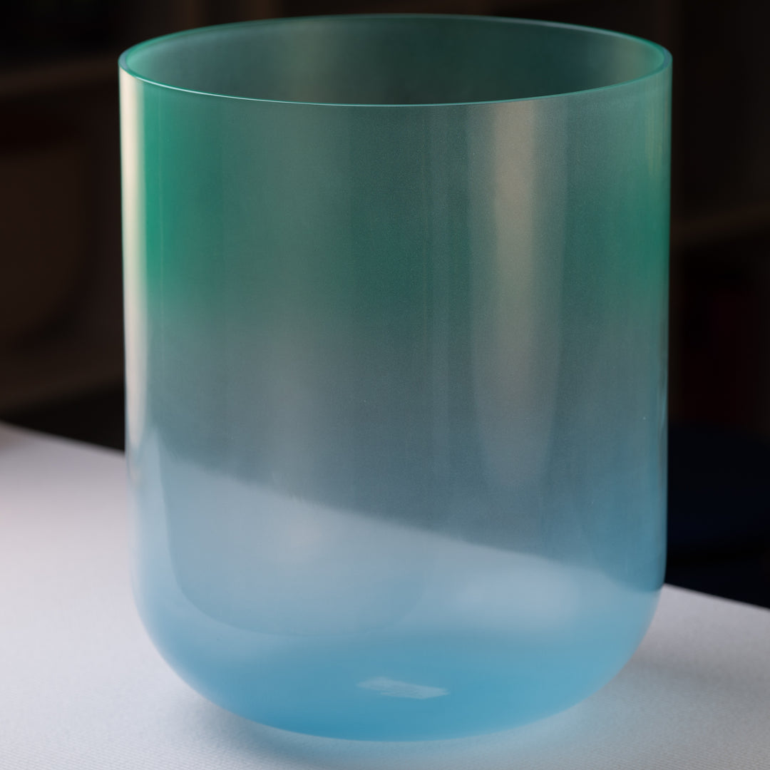 12" E+34 Turquoise Tide Sacred Symphony Bowl, Tall from Bowls of Sound