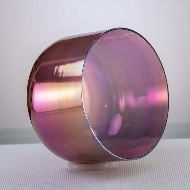 Purple crystal singing bowl