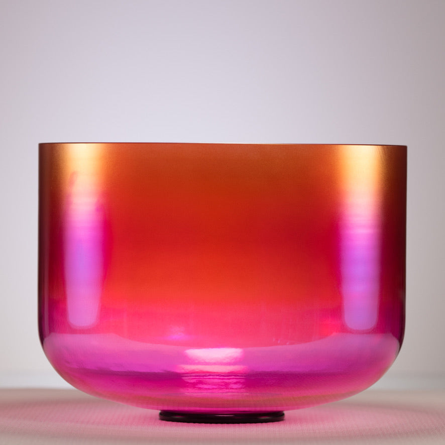 12" F-13 Harmonic Sunrise Crystal Singing Bowl from Sacred Singing Bowls™