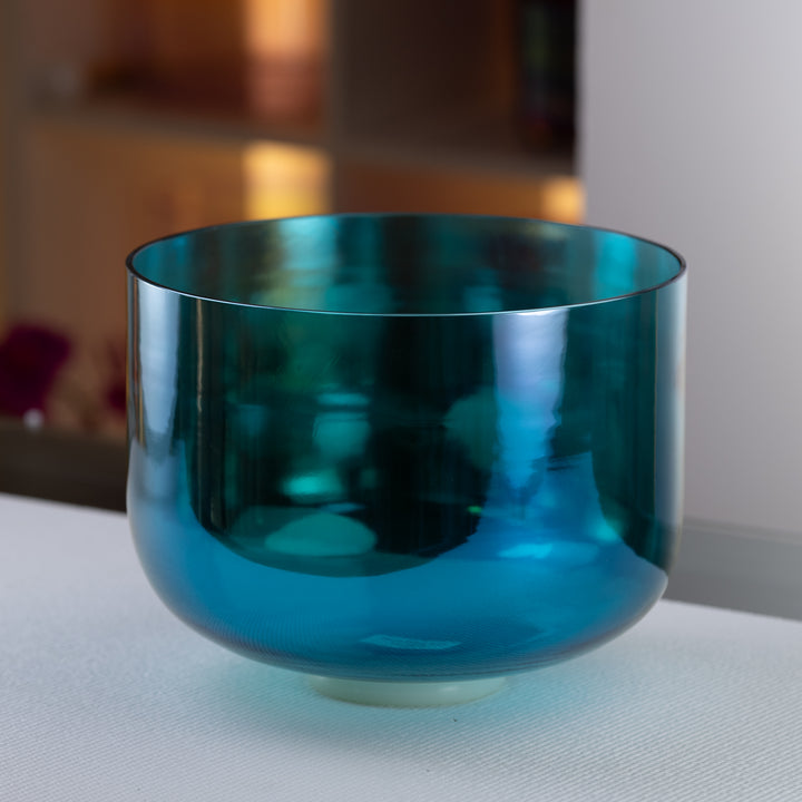 Blue heart chakra sound bowl