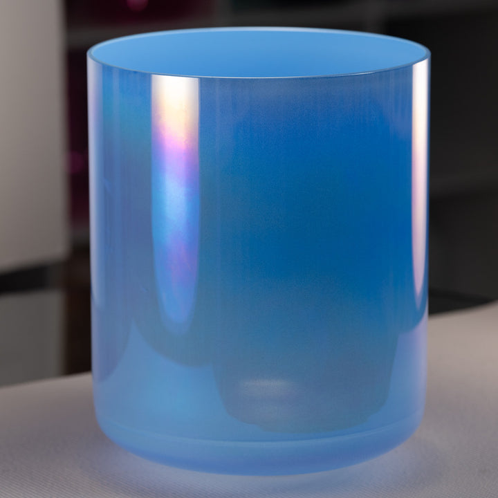 Tall crystal bowl for sound healing