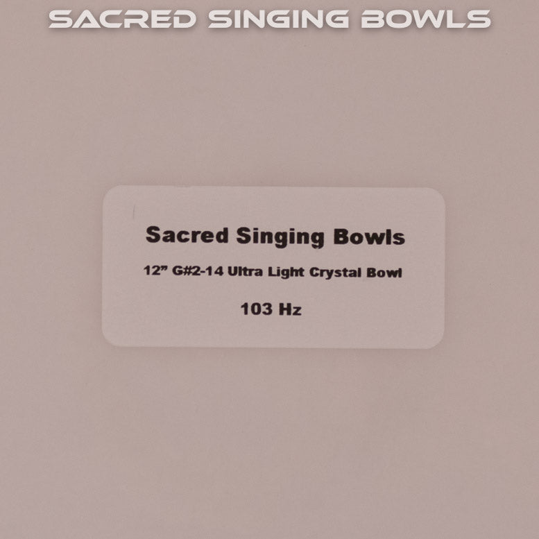 2nd Octave Crystal Bowl from Bowls of Sound