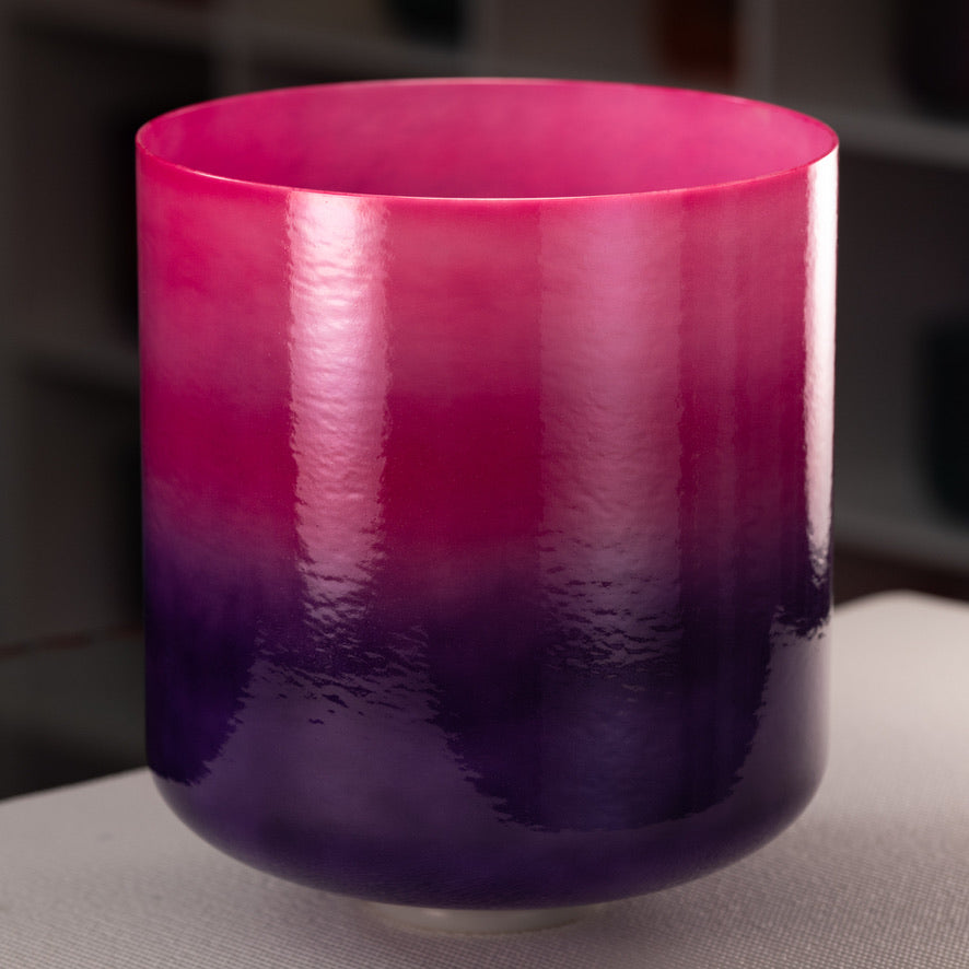 Tall crystal singing bowl