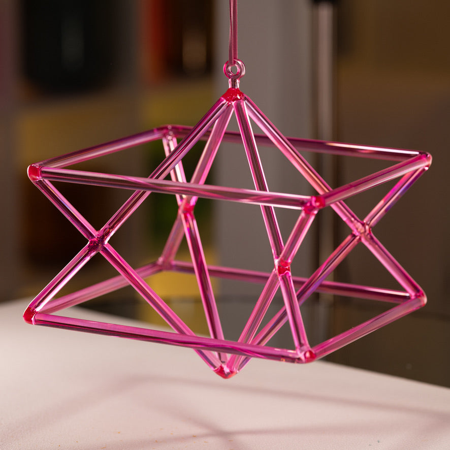 12" Pink Lotus Crystal Singing Temple Star from Bowls of Sound