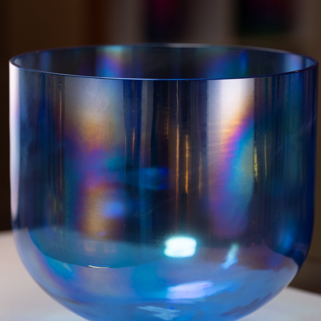 13.75” D+44 Serene Aquamarine Sacred Symphony Singing Bowl from Sacred Singing Bowls™