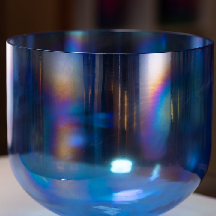 13.75” D+44 Serene Aquamarine Sacred Symphony Singing Bowl from Sacred Singing Bowls™