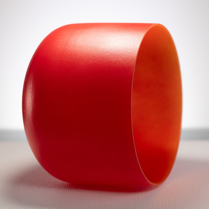 Red crystal sound bowl