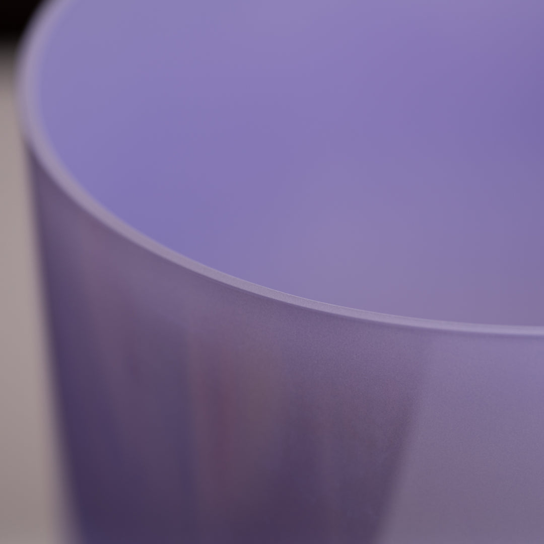 Lilac Blossom singing bowl close up
