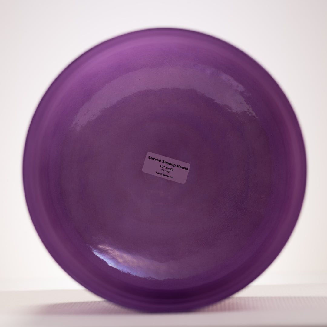 12" A+20 Lilac Blossom Crystal Singing Bowl