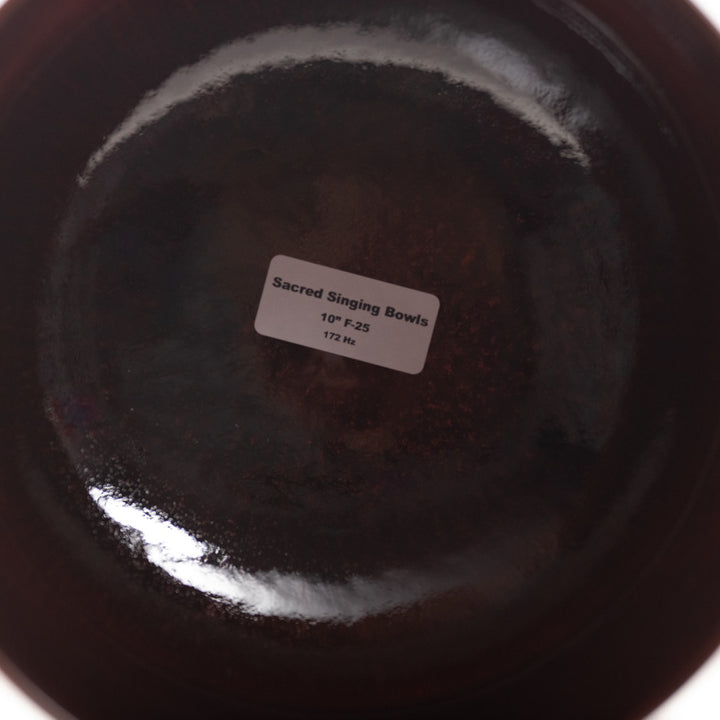 10" F-25 Sacred Ground Crystal Singing Bowl