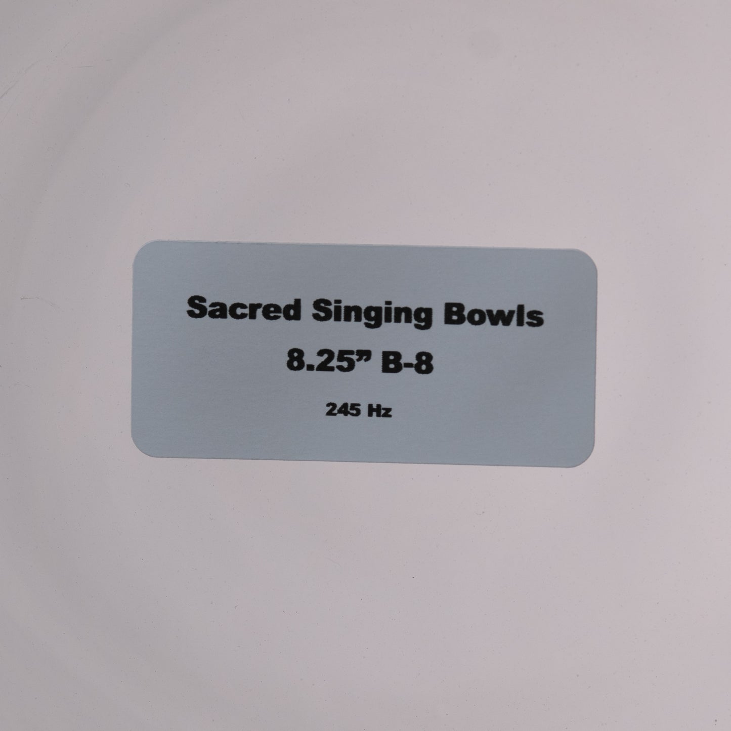 8.25" B-8 Clear Quartz Crystal Singing Bowl, Perfect Pitch, Sacred Singing Bowls