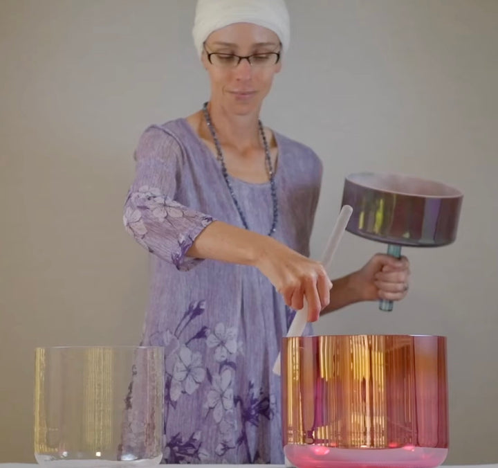 Radiant Heart: Crystal Singing Bowl Set