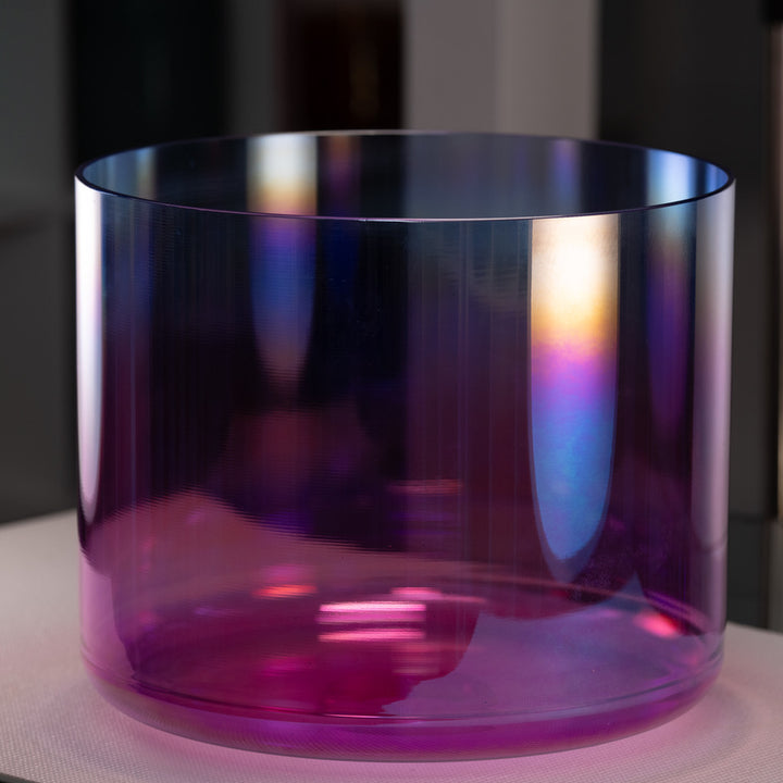 Pink & blue crystal sound healing bowl