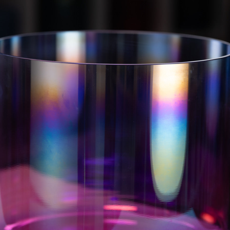 Crystal singing bowl for sound baths