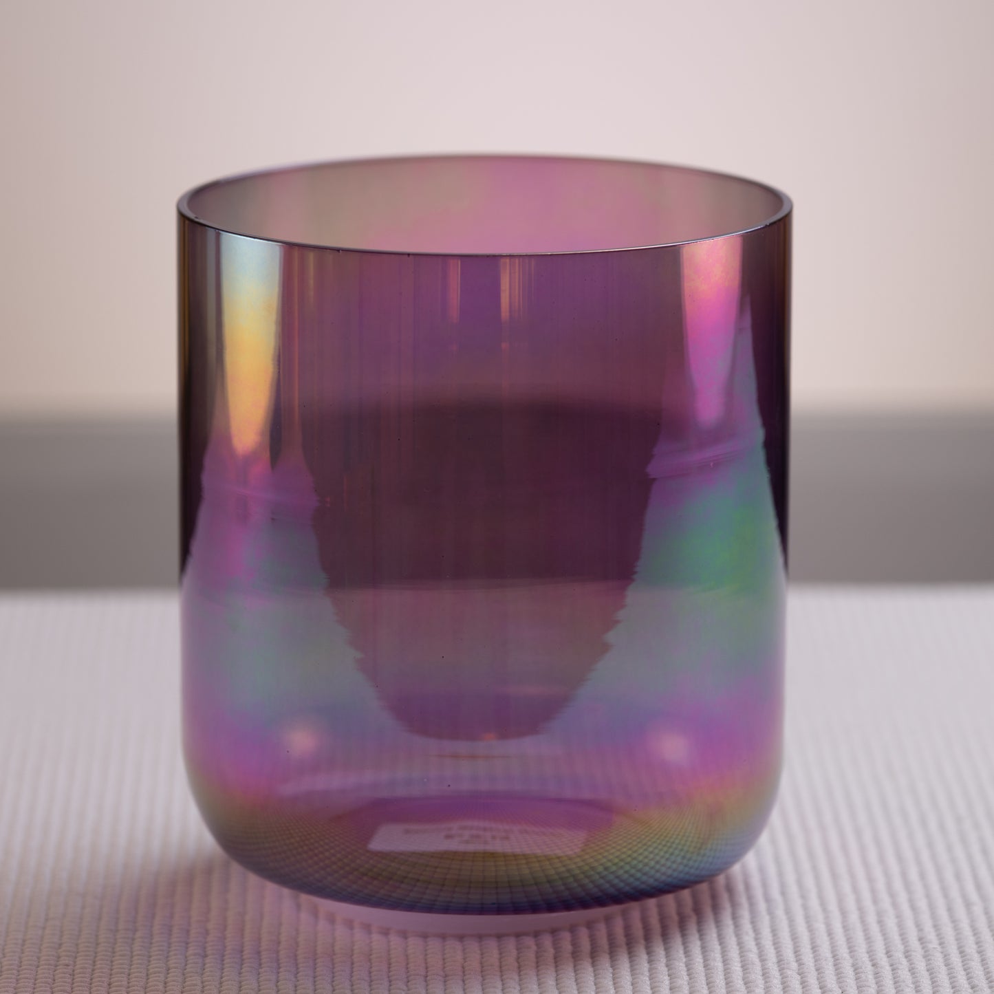 6" G-12 Amethyst Color Crystal Singing Bowl, Prismatic, Sacred Singing Bowls