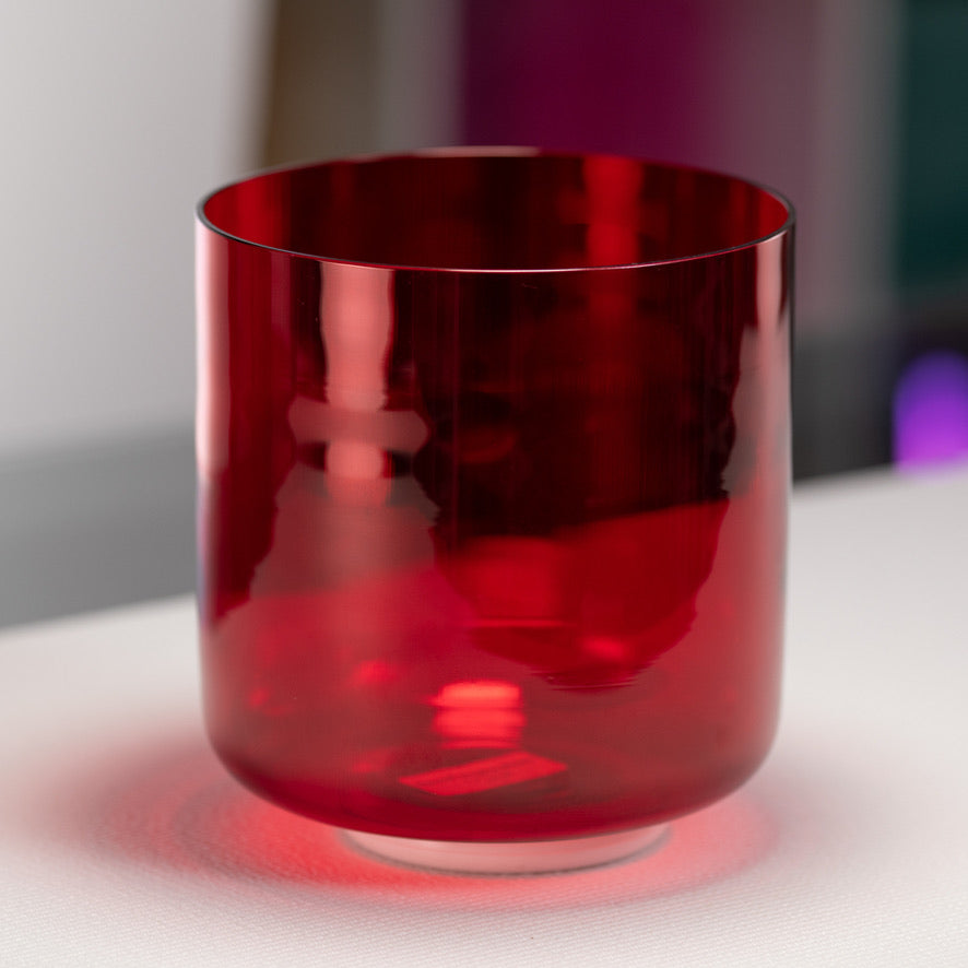 7.5" C#-30 Ruby Ray Crystal Singing Bowl