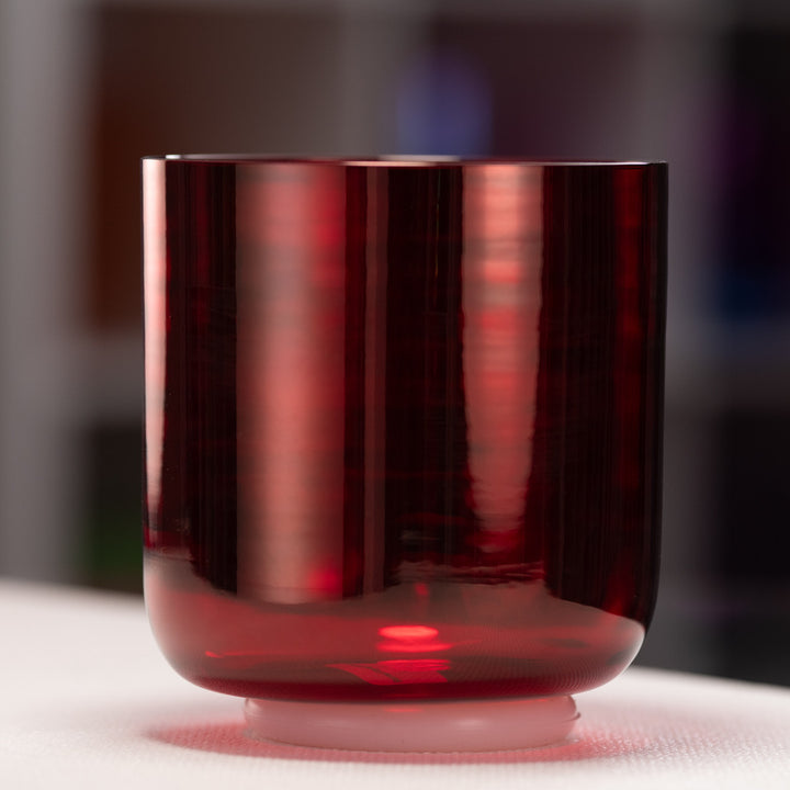6.75" D#+44 Ruby Ray Crystal Singing Bowl