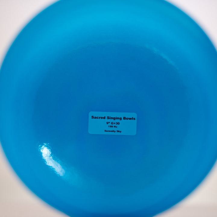 9" G+30 Serenity Sky Crystal Singing Bowl