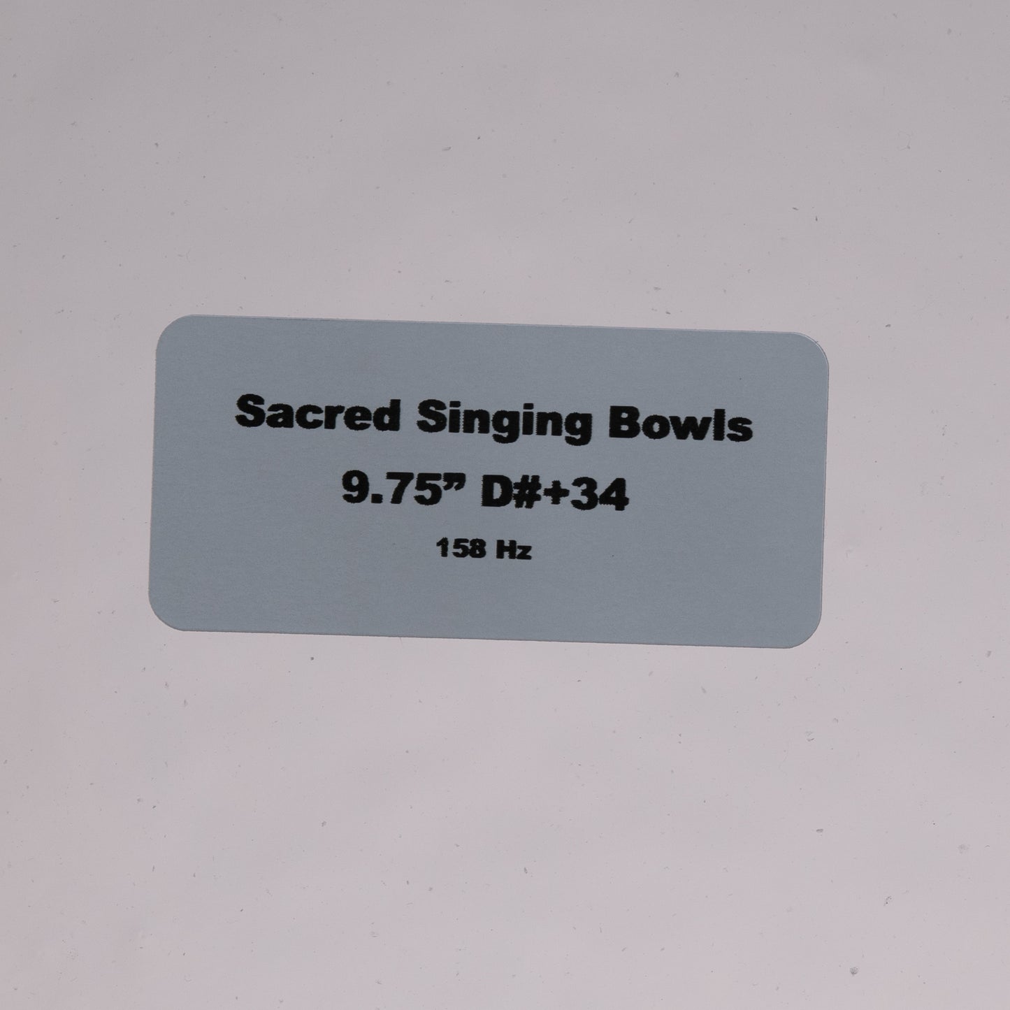 9.75" D#+34 Clear Quartz Crystal Singing Bowl, Sacred Singing Bowls