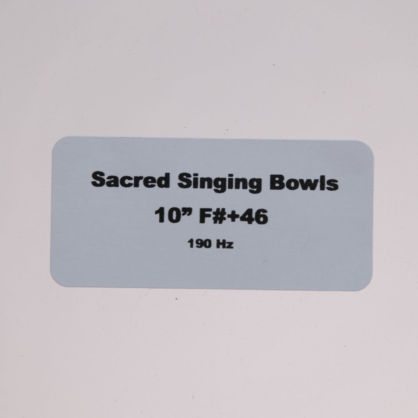 10" F#+46 Clear Quartz Crystal Singing Bowl, Sacred Singing Bowls