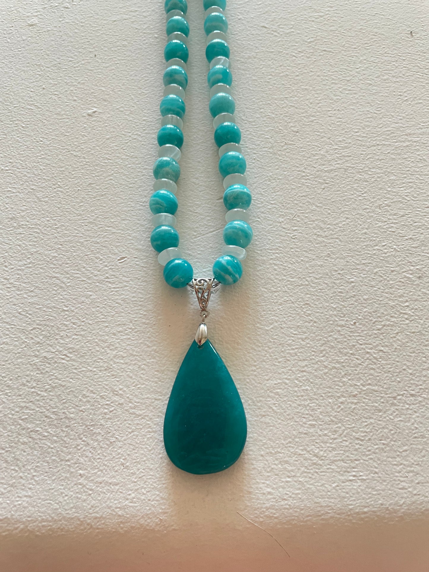 Amazonite & Selenite Necklace