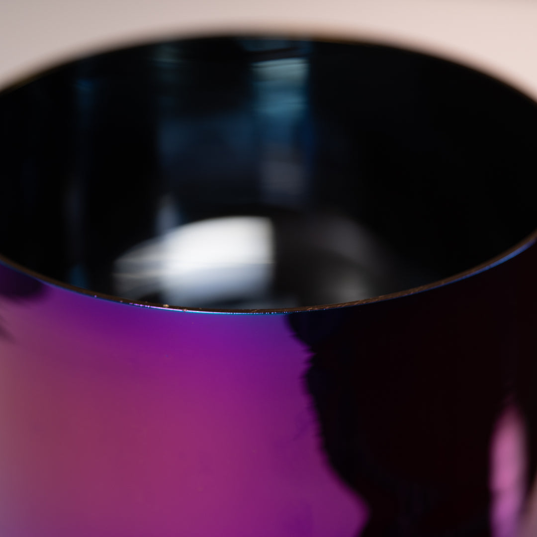 8.25" G#+9 Celestial Rainbow Crystal Singing Bowl, Perfect Pitch